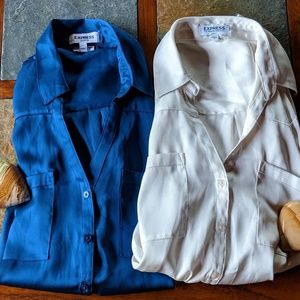 Express Portofino Set Two Button Up Blouses